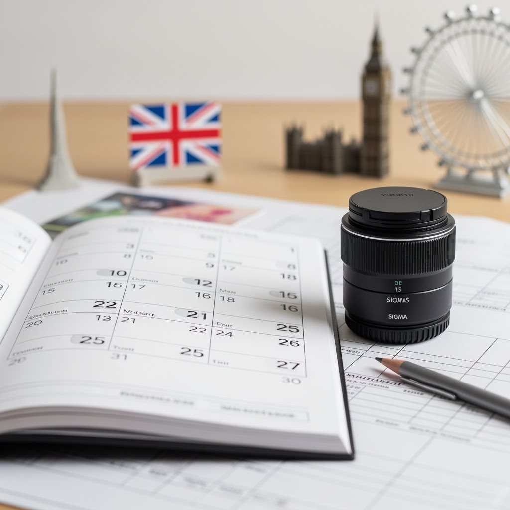 Calendrier voyage entrées multiples ETA UK