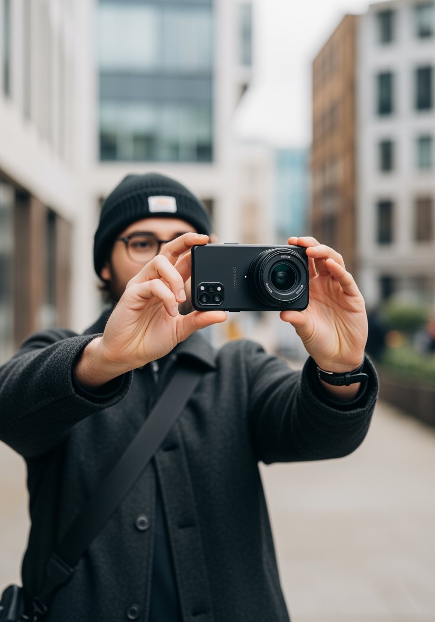 Smartphone selfie photo ETA UK application mobile